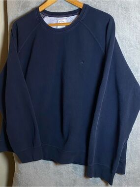 Brooks Brothers Navy Crewneck Sweater casual preppy size XXL cotton blend